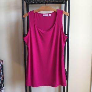 Susan Graver Liquid Knit Sleeveless Tunic - M